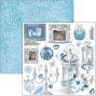 Preview: Ciao Bella - Stanzteile "Elegance of Blue" Fussy Cut Pad - 24 Bogen