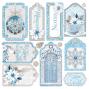 Preview: Ciao Bella - Pergamentpapier "Elegance of Blue" Vellum 6x6 Inch - 6 Bogen