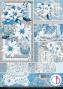 Preview: Ciao Bella - Stanzteile "Elegance of Blue" Creative Pad A4 - 9 Bogen