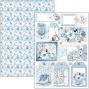 Preview: Ciao Bella - Stanzteile "Elegance of Blue" Creative Pad A4 - 9 Bogen