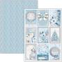 Preview: Ciao Bella - Stanzteile "Elegance of Blue" Creative Pad A4 - 9 Bogen