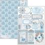 Preview: Ciao Bella - Stanzteile "Elegance of Blue" Creative Pad A4 - 9 Bogen