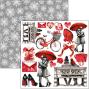 Preview: Ciao Bella - Stanzteile "Paris Je t'aime" Fussy Cut Pad - 24 Bogen