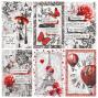 Preview: Ciao Bella - Pergamentpapier "Paris Je t'aime" Vellum 6x6 Inch - 6 Bogen