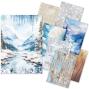 Preview: Ciao Bella - Decopatch Papier "Winter Wonderland" Rice Paper A5 - 8 Bogen