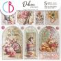 Preview: Ciao Bella - Designpapier "Silver" Deluxe Paper Pack 6x6 Inch - 5 Bogen