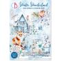 Preview: Ciao Bella - Designpapier & Stanzteile "Winter Wonderland" Junk Journal Ephemera Book A4 - 32 Bogen