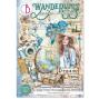 Preview: Ciao Bella - Designpapier & Stanzteile "Wanderlust" Junk Journal Ephemera Book A4 - 32 Bogen