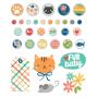 Preview: Simple Stories - Decorative Brads "Fur Baby Cat" 