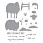 Preview: Spellbinders - Stempelset & Stanzschablone "Counting Sheep Clear" Clear Stamps & Dies