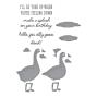 Preview: Spellbinders - Stempelset & Stanzschablone "Honk Honk" Clear Stamps & Dies