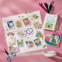 Preview: Spellbinders - Stanzteile & Aufkleber "Just Sayin'" Embellishment Bundle