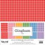 Preview: Echo Park - Designpapier "Bold Gingham" Collection Kit 12x12 Inch - 12 Bogen