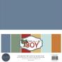 Preview: Carta Bella - Cardstock "That's My Boy" Coordinating Solids Paper Pack 12x12 Inch - 6 Bogen