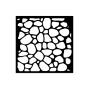 Preview: Stamperia - Schablone 12x12cm "Stone Pattern" Stencil