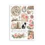 Preview: Stamperia - Washi Papier "House of Roses" Washi Pad 14,8x21cm - 8 Bogen