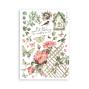 Preview: Stamperia - Washi Papier "House of Roses" Washi Pad 14,8x21cm - 8 Bogen