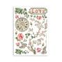 Preview: Stamperia - Washi Papier "House of Roses" Washi Pad 14,8x21cm - 8 Bogen