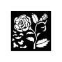 Preview: Stamperia - Schablone 12x12cm "Big Rose" Stencil