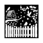 Preview: Stamperia - Schablone 18x18cm "Fence and Birds" Stencil  