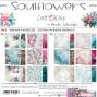 Preview: Craft OClock - Designpapier "Soulflowers" Medium Paper Pack 8x8 Inch - 24 Bogen