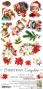 Preview: Craft OClock - Ausschneidebogen "Christmas Everywhere" Extra Set Flowers & More - 18 Bogen