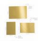 Preview: Faltkarte DIN A6 mit Briefumschlag DIN C6 in metallic gold