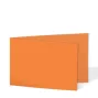 Preview: Doppelkarte - Faltkarte 240g/m² DIN A6 quer in orange