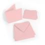 Preview: Faltkarte 15x15cm mit Briefumschlag 16x16cm in babypink