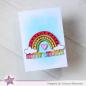 Preview: Kulricke Stempel "Bunter Regenbogen" Clear Stamp