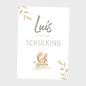 Preview: Schulkind-Poster "Waldtiere" | Einschulung | Meilensteintafel | Geschenk 1. Geburtstag | Personalisiertes Geschenk