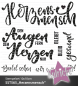 Preview: Kulricke Stempel "Herzensmensch" Clear Stamp Motiv-Stempel