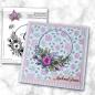 Preview: Kulricke Stempel "Blumen Kreis" Clear Stamp Motiv-Stempel