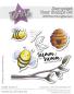 Preview: Kulricke Stempel "Honigbienen" Clear Stamp