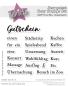 Preview: Kulricke Stempel "Ein Gutschein" Clear Stamp