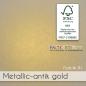 Preview: Doppelkarte - Faltkarte 240g/m² DIN A5 in metallic-antik gold
