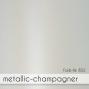 Preview: Faltkarte DIN Lang mit Briefumschlag in metallic champagner