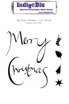 IndigoBlu "Big Merry Christmas" A6 Rubber Stamp