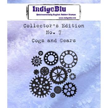 IndigoBlu "Cogs And Gears" A7 Rubber Stamp