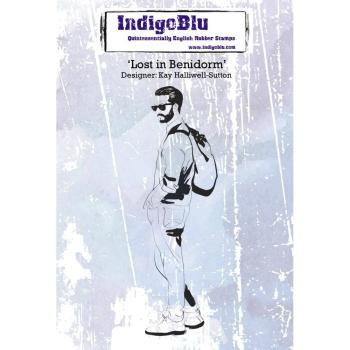 IndigoBlu "Lost In Benidorm" A6 Rubber Stamp