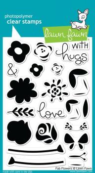 Lawn Fawn Stempelset "Fab Flowers" Clear Stamp