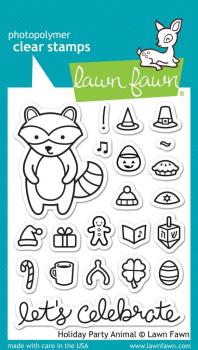 Lawn Fawn Stempelset " Holiday Party Animal" Clear Stamp