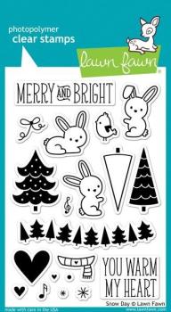 Lawn Fawn Stempelset "Snow Day" Clear Stamp