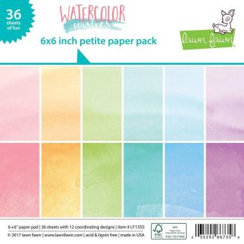 Lawn Fawn 6x6 "Watercolor Wishes" Paper Pack