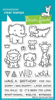 Lawn Fawn Stempelset "Wild For You" Clear Stamp