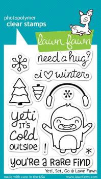 Lawn Fawn Stempelset "Yeti, Set, Go" Clear Stamp