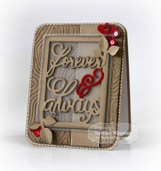 Taylored Expressions Embossing Folder "Woodgrain"