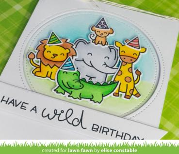 Lawn Fawn Stempelset "Wild For You" Clear Stamp