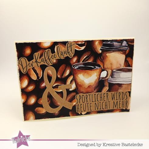 Kulricke Stempelset "Kaffee ist Therapie" Clear Stamp