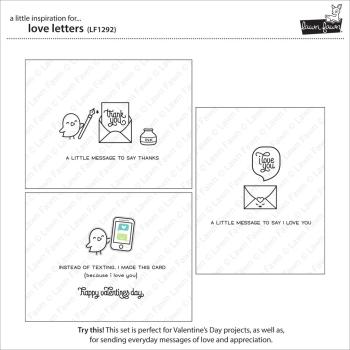 Lawn Fawn Stempelset "Love Letters" Clear Stamp